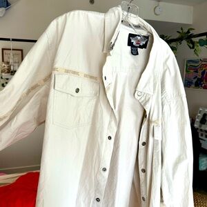 Harley Davidson vintage button up lightweight jacket